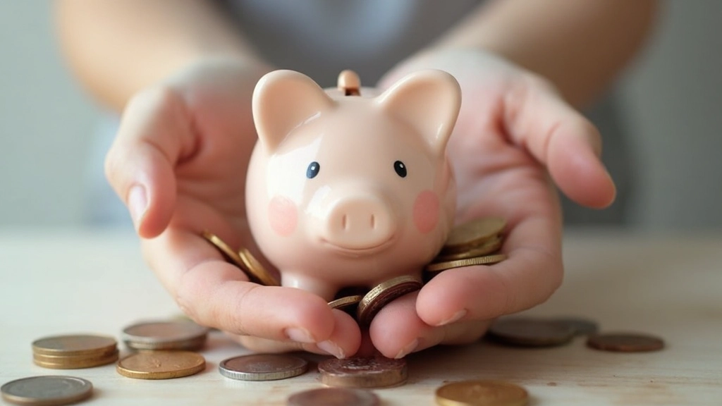 Mealheiro cheio de moedas, poupança de dinheiro, crescimento financeiro, investimento pessoal